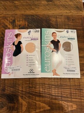 Eurotard Kids Footless & Convertible Tights - Beige/Nude and Light Tan